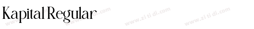 Kapital Regular字体转换